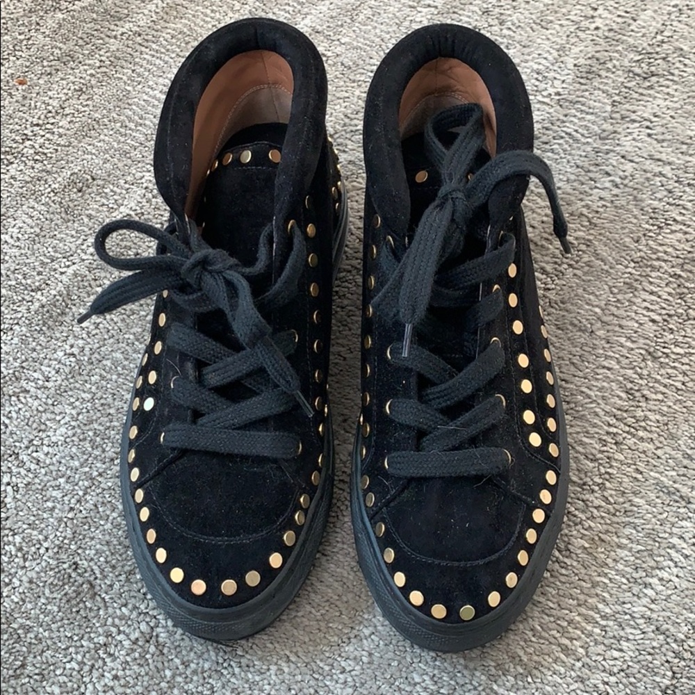 Laurence Decade black suede sneaker shoe. Size 7